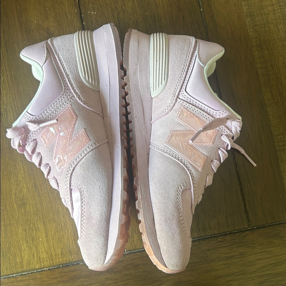 New Balance 574 Pink "Rose Quartz love" colorway with ENCAP midsole size 6.5 - Picture 4 of 10
